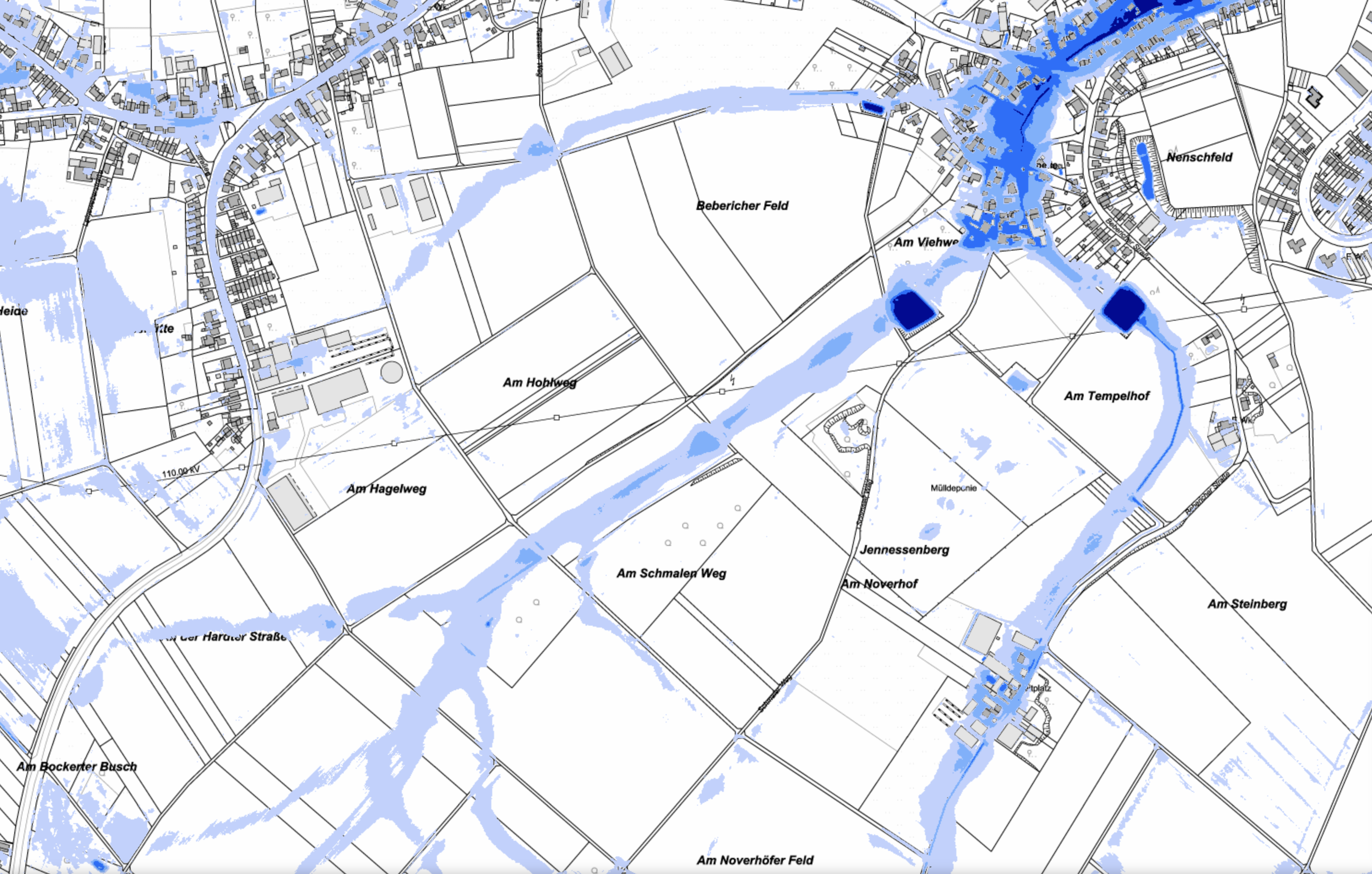 Topographie Bockerter Heide / Bebericher Heide